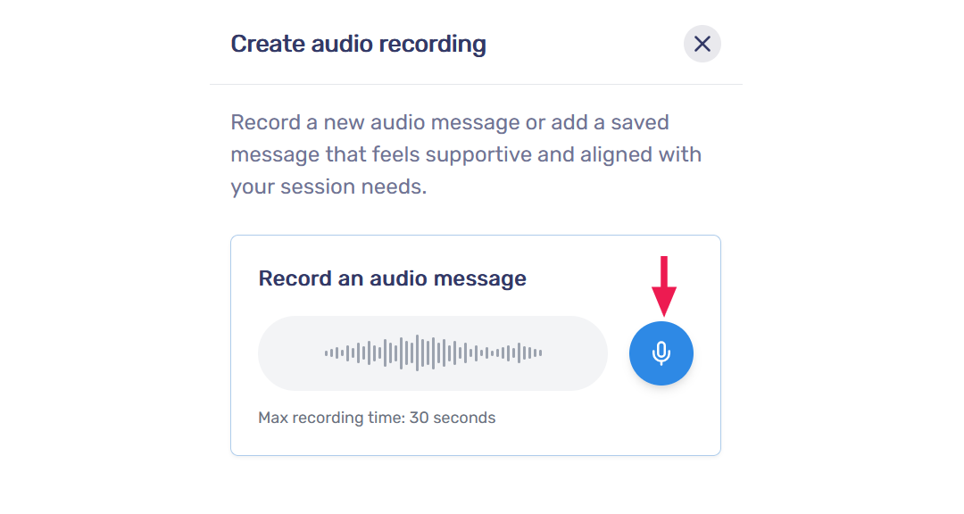 Record audio