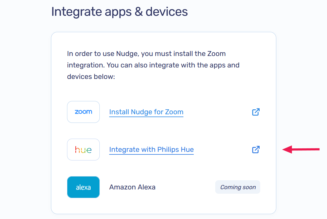 Integrate with Philips Hue button
